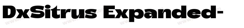 DxSitrus Expanded字体转换 DxSitrus Expanded字体转换